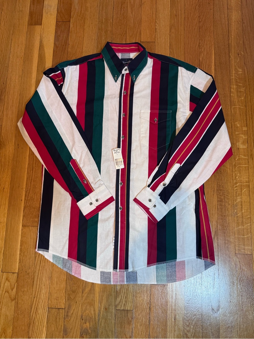 NEW Wrangler striped western shirt